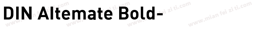DIN AItemate Bold字体转换